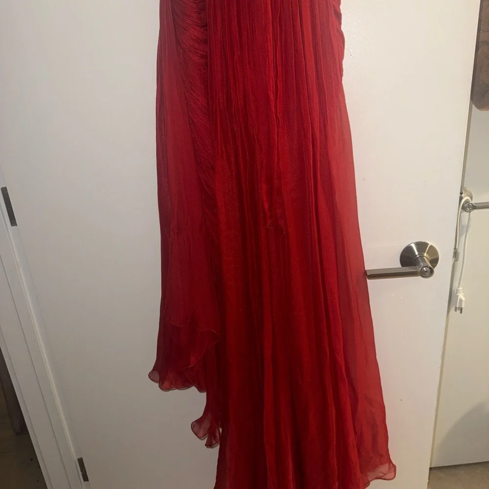 Maria Lucia Hohan 
Jolie Gown in Salsa size 4
Red Strapless Dress - Picture 5 of 16